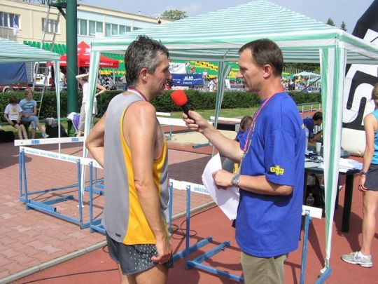 Jan Flídr (vlevo) na Kladenském maratónu 2005